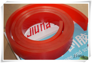 High Wear Resistant Red Polyurethane Squeegee For Silk Screen Printing