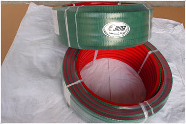 Conveyor PU V Belt With Super Grip / Transmission Polyurethane V Belt Top Green PVC