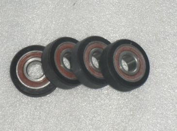 Industrial Bisque PU Polyurethane Wheels Coating Aging Resistant With Iron Core