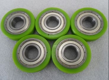 Erosion resistant Polyurethane Wheels Industrial Bisque PU Coating With Iron Core