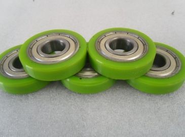 Erosion resistant Polyurethane Wheels Industrial Bisque PU Coating With Iron Core
