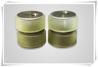 Bisque Polyurethane Wheels Coating with Iron Core , Oil Resistant