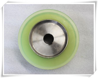 Bisque Polyurethane Wheels Coating with Iron Core , Oil Resistant