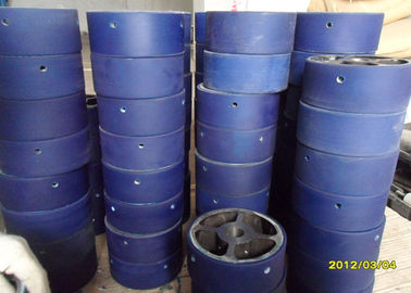 Aging Resistant Industrial Blue PU Polyurethane Coating Wheels / Polyurethane Wheels with aluminum