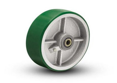 Aging Resistant Industrial Blue PU Polyurethane Coating Wheels / Polyurethane Wheels with aluminum