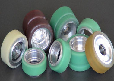 Industrial PU Polyurethane Rollers Wheels for Conveyor , Oil resistant