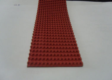 Conveying industrial Red Rubber Corrugated belt on Top Super Grip Belt Type A-13,B-17,C-22